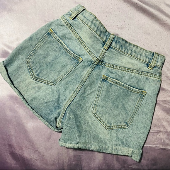 COTTON ON High Rise Flashback Denim Short in Heritage Light Blue Sz 2 Summer - Picture 8 of 8